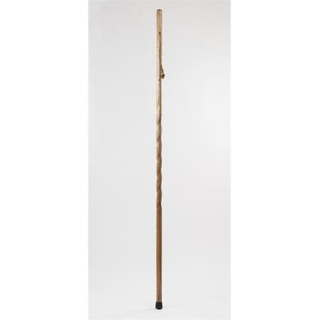 Brazos Walking Sticks Brazos Walking Sticks TTK3-BR 55 in. Twisted Oak Trekker Walking Stick; Brown TTK3-BR